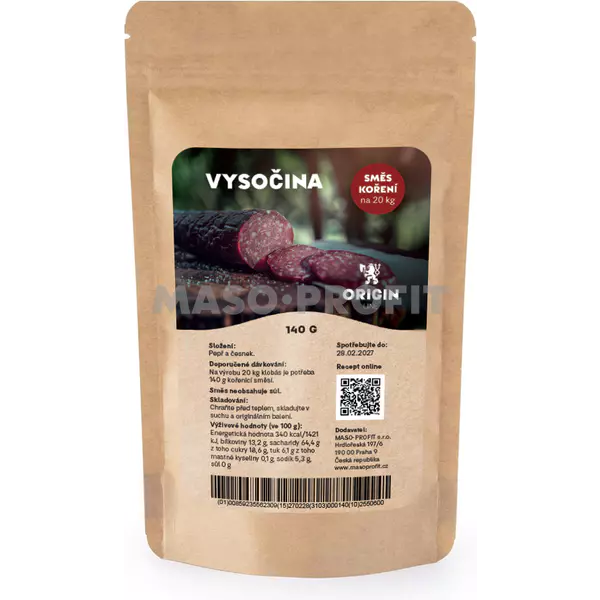 Origin Line Kořenicí směs bez soli Vysočina 140 g na 20 kg díla