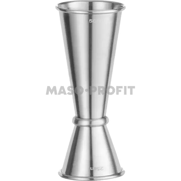 HENDI Odměrka barová 25/50 ml, BarUp, ⌀43x(H)110mm