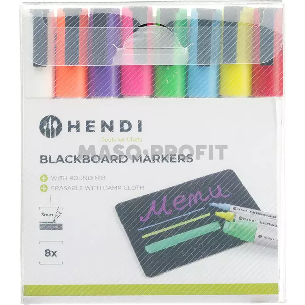 HENDI Popisovač tabule 3mm set barev
