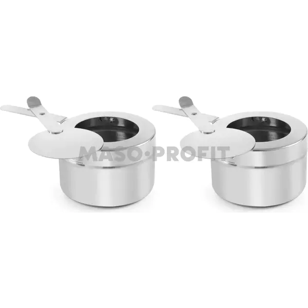 HENDI Sada 2 nádob pod chafing ⌀90x(H)60mm