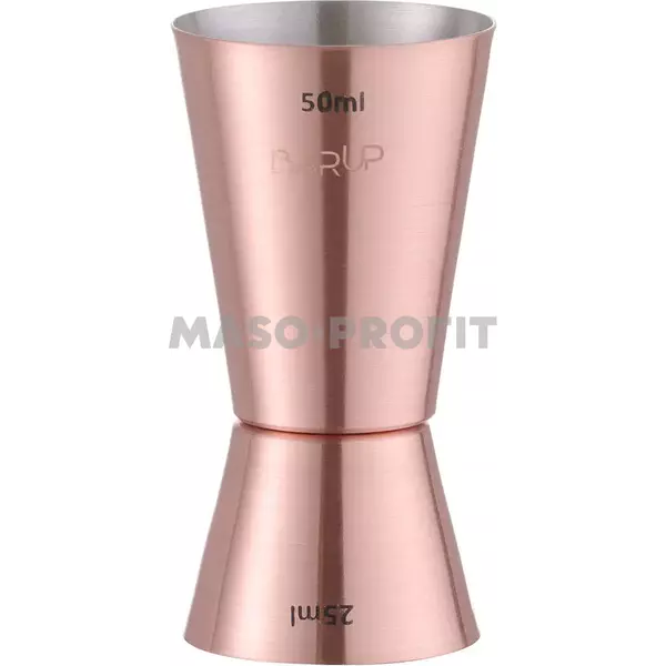 HENDI Odměrka barová 25/50 ml, BarUp, Měděná, ø42x(H)86mm