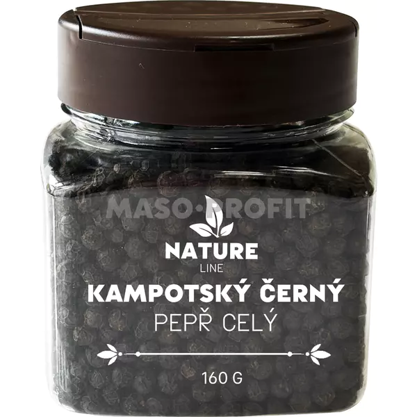 Nature line Pepř černý kampotský 160 g dóza