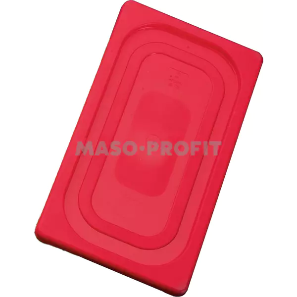 Gastronorm Víko GN 1/4 polypropylenové - červená