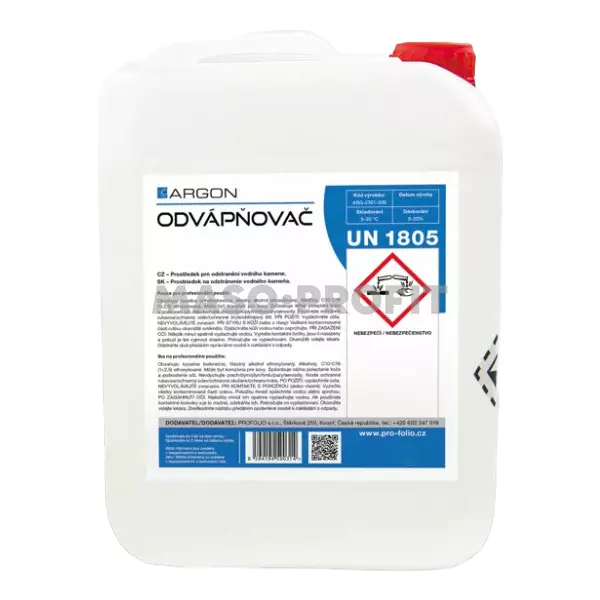Odvápňovač Argon 17Kg