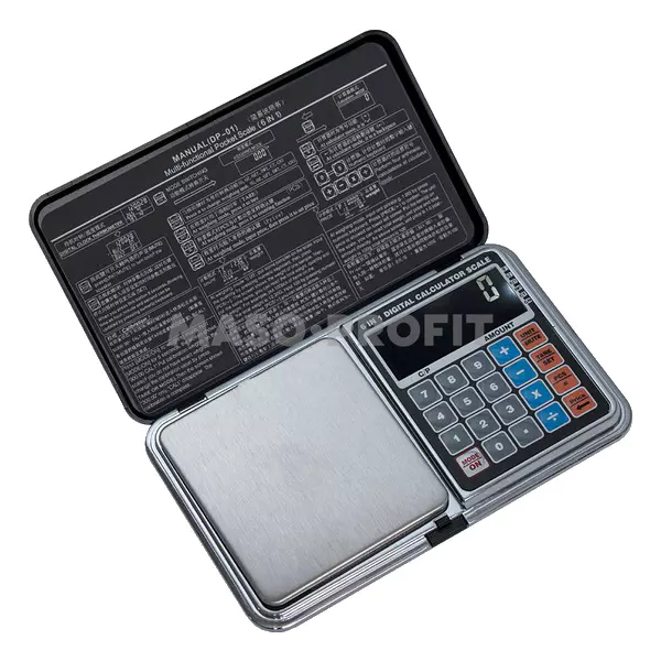 Váha kapesní přesná HD-01, 500g/ 0,01g, miska 65x70mm