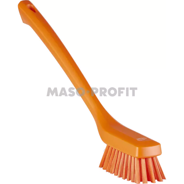 Vikan Kartáč uzký s dlouhou rukojeti, 420 mm, tvrdý, oranžový 41857