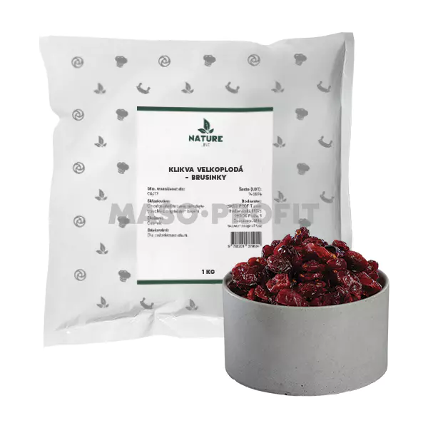 Nature line Klikva velkoplodá - Brusinky 1 kg