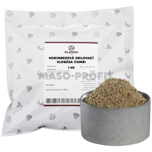 Classic line Směs kořenící - Norimberská grilovací klobása combi 1Kg