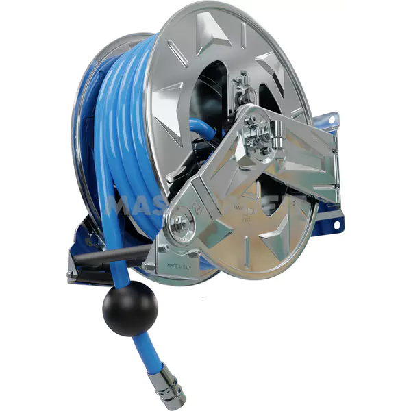 Buben samonavíjecí .15m+1/2"had. modrá (teplota 5-70 °C, tlak max 20 bar)