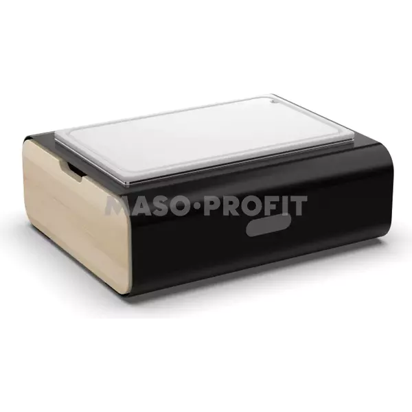 Stojan bufetový MOA Linea First černý 1/1 H.40 s plastovým prkýnkem