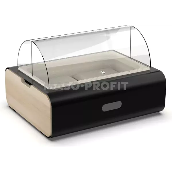 Stojan bufetový MOA Linea First černý 1/1 H.100 s poklopem