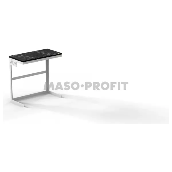 Stojan bufetový MOA Linea Minimal bílý 1/3 H300 s resin. prkýnkem