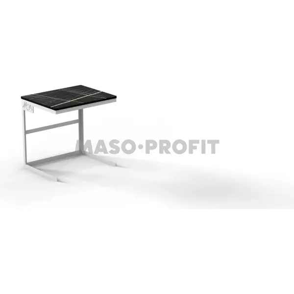 Stojan bufetový MOA Linea Minimal bílý 1/2 H300 s PE prkýnkem