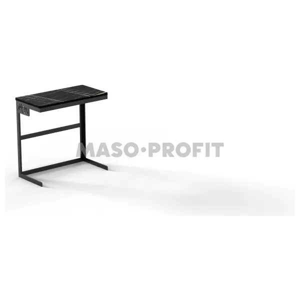 Stojan bufetový MOA Linea Minimal černý 1/3 H300 s resin. prkýnkem