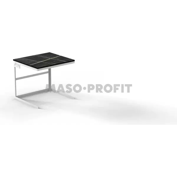 Stojan bufetový MOA Linea Minimal bílý 2/3 H300 s resin. prkýnkem