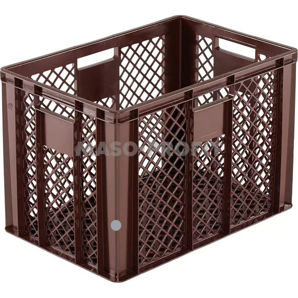 Přepravka perforovaná hnědá 600x400x410mm