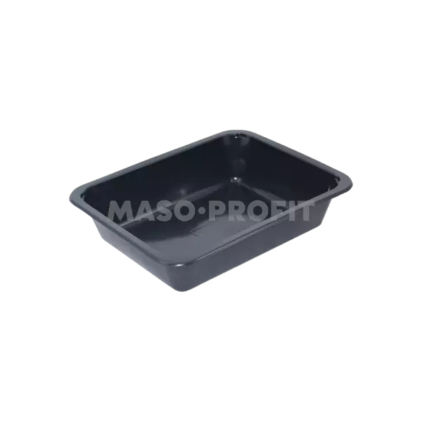 Zatavovací miska 227x178x50 1-dílná černá (400ks)