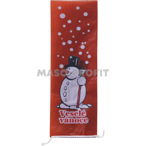 Sněhulák a vločky saček 80 x 250 mm, hmotnost po naplnění 0,4 kg