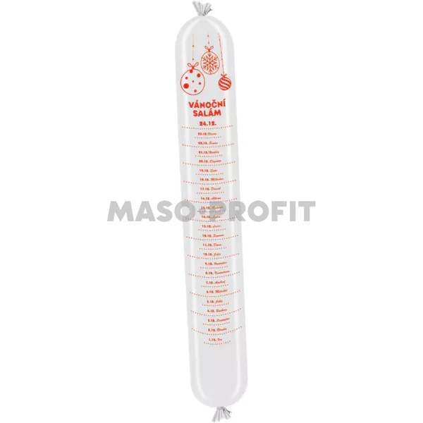 MASO-PROFIT Adventní salám červený potisk kalibr 55/500 mm