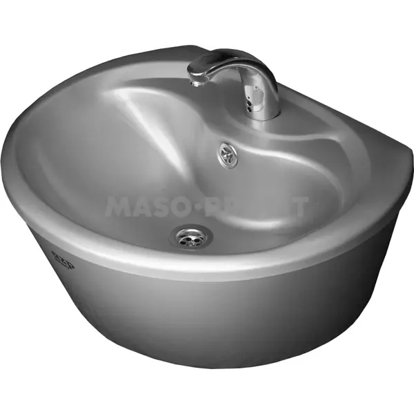 Umyvadlo AUM 013Z.2 na dvě vody, nerezové, automatické