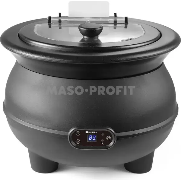 HENDI Kotlík na polévku HENDI,  8L, Černá, 230V/450W