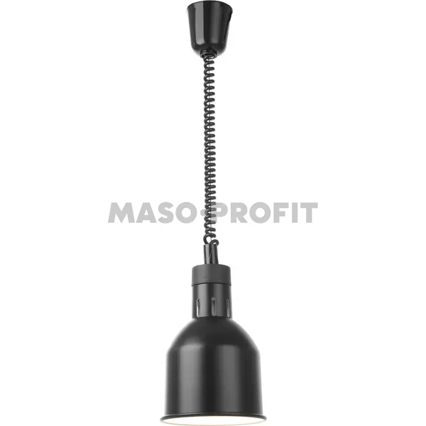 HENDI Lampa výškově nastavitelná ohřívací válcová, HENDI, Černá, 230V/250W, ⌀175x(H)250mm