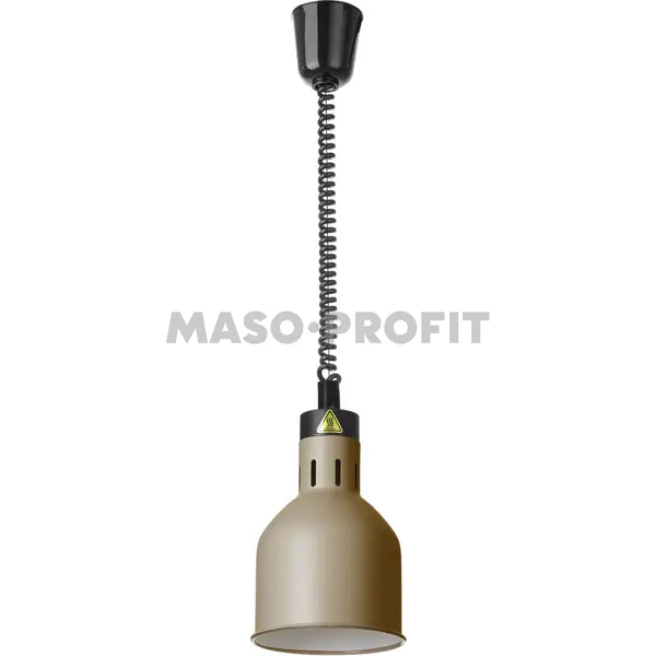 HENDI Lampa výškově nastavitelná ohřívací válcová, HENDI, Béžová, 230V/250W, ⌀175x(H)250mm