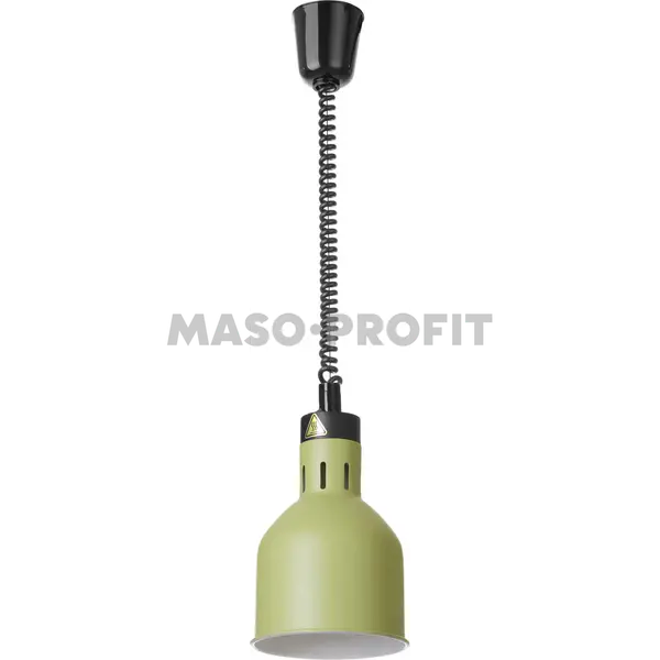 HENDI Lampa výškově nastavitelná ohřívací válcová, HENDI, Zelená, 230V/250W, ⌀175x(H)250mm