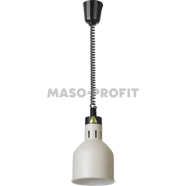 HENDI Lampa výškově nastavitelná ohřívací válcová, HENDI, Bílá, 230V/250W, ⌀175x(H)250mm