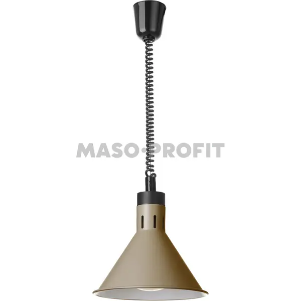 HENDI Lampa výškově nastavitelná ohřívací kuželová, HENDI, Béžová, 230V/250W, ⌀275x(H)250mm