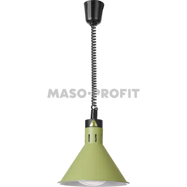 HENDI Lampa výškově nastavitelná ohřívací kuželová, HENDI, Zelená, 230V/250W, ⌀275x(H)250mm