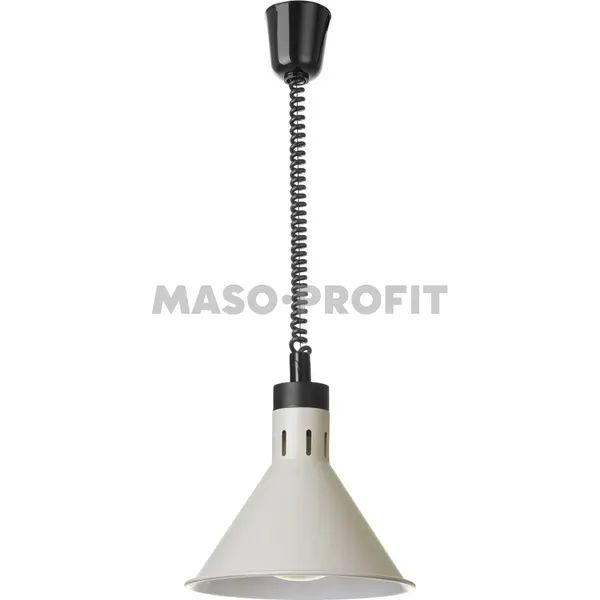 HENDI Lampa výškově nastavitelná ohřívací kuželová, HENDI, Bílá, 230V/250W, ⌀275x(H)250mm