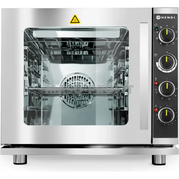 HENDI Trouba horkovzdušná parní s grilem 4x GN 2/3, HENDI, Světle šedá, 230V/3000W, 625x585x(H)590mm