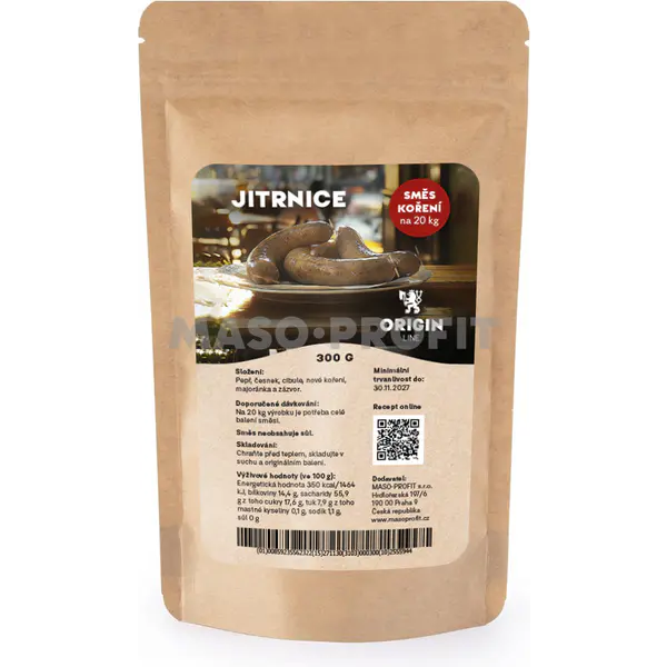 Origin Line Kořenicí směs bez soli Jitrnice 300 g na 20 kg díla
