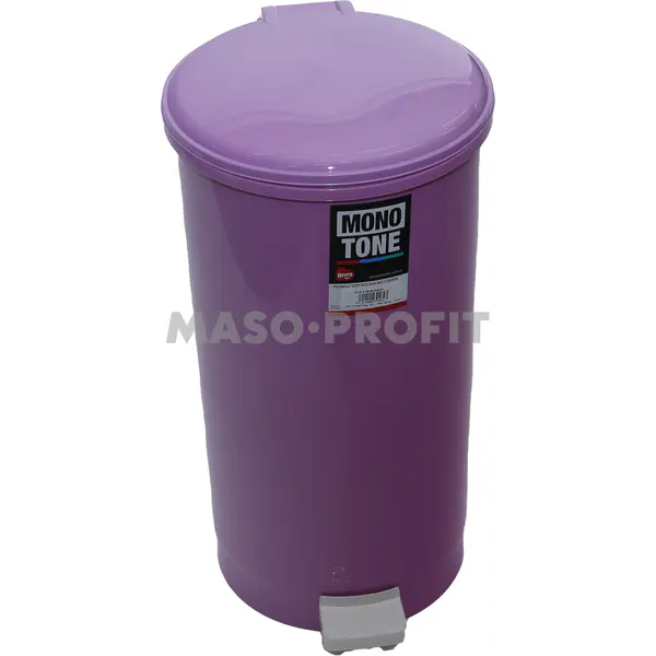 Koš plastový 21l nášlapný růžový BO1185