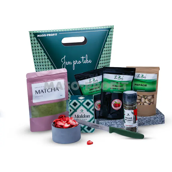 MASO-PROFIT Zelený dárkový balíček „Jen pro tebe“