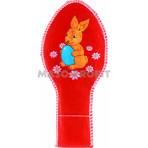 Vajíčko - zajíc, velikost: 110 x 210 mm, hmotnost po naplnění: 0,25 kg