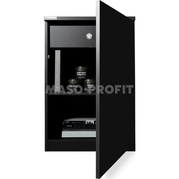 Dry Ager Skříňka podstavná černá se zásuvkou a mezipoličkou pro  DX 500 Premium S