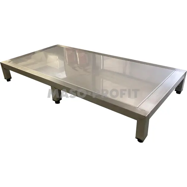 Podstavec nerezový 1200x600x160mm, 6x nožička