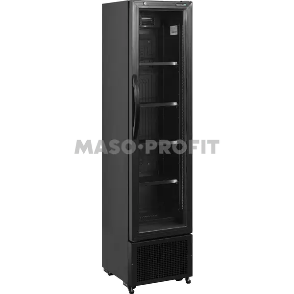 Tefcold Skříň chladicí prosklené dveře FS176H Black