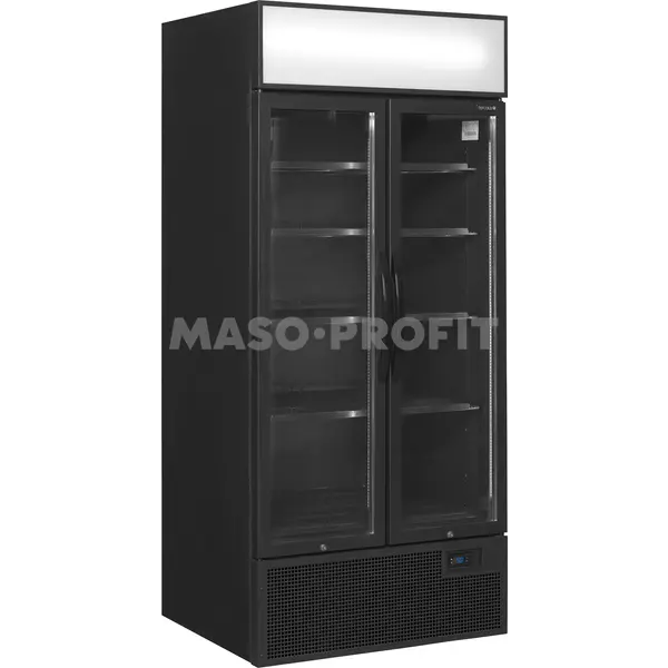 Tefcold Skříň chladicí prosklené dveře FSC891H Black