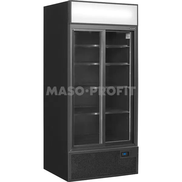 Tefcold Skříň chladicí prosklené dveře FSC891S Black