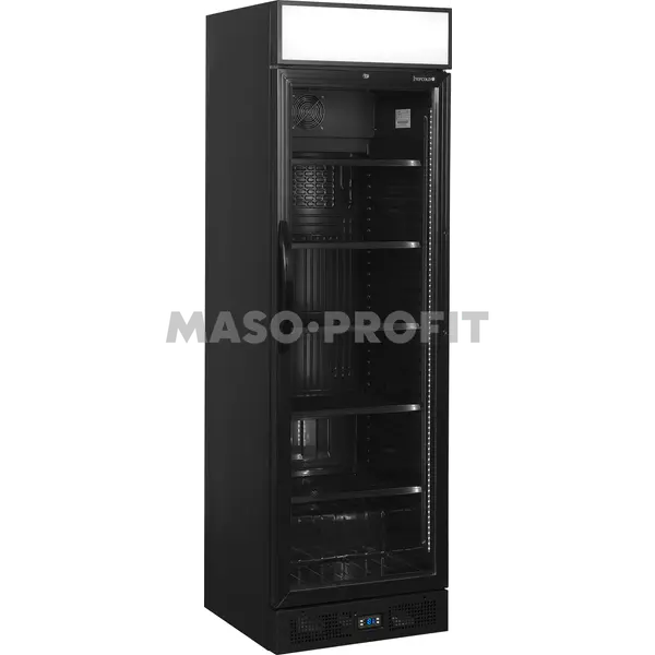 Tefcold Skříň chladicí prosklené dveře CEV435CP BLACK