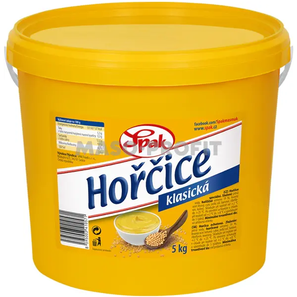 Spak Klasická hořčice 5 kg