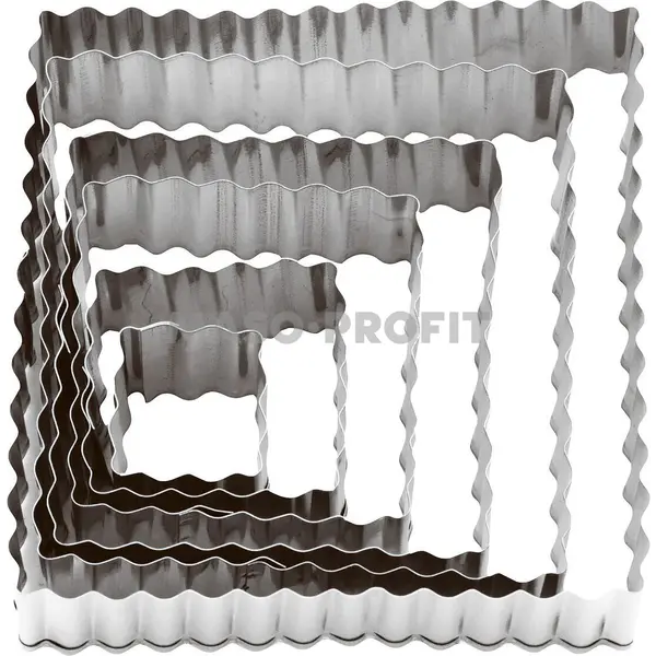 Paderno Vykrajovače čtverec vlnitý 47324-12