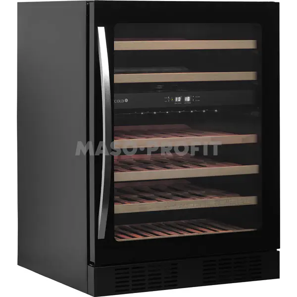 Tefcold Vinotéka černá duální bezrámová TFW200-2F