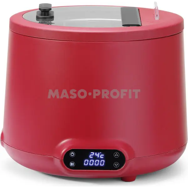 HENDI Kotlík na polévku UNIQ, 8L, Červená, 220-240V/500W