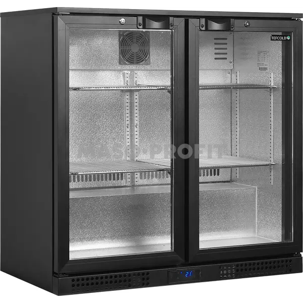 Tefcold Minibar prosklené křídlové dveře, černá BA21H
