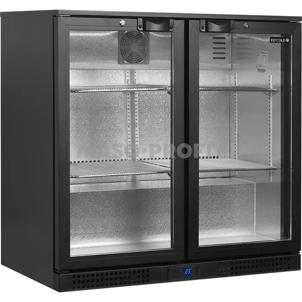 Tefcold Minibar prosklené křídlové dveře, černá BA26H