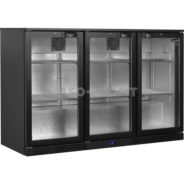 Tefcold Minibar prosklené křídlové dveře, černá BA31H